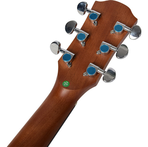 Guitarra Electroacústica Svenz C/ Funda Afinador Dos Colores Color Walnut Material Del Diapasón Ébano Orientación De La Mano Diestro
