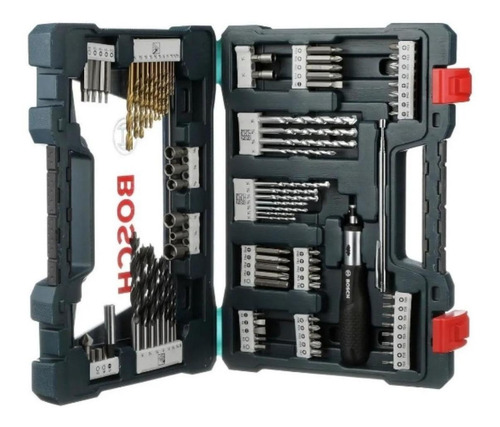 Imagen 3 de 10 de Set Brocas Puntas Bosch Para Madera Metal Concreto 91 Piezas