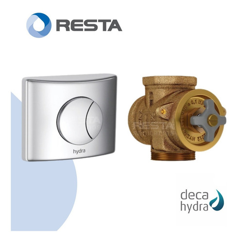 Imagen 2 de 4 de Válvula Descarga Inodoro Deca Hydra Duo Tecla Doble Dual