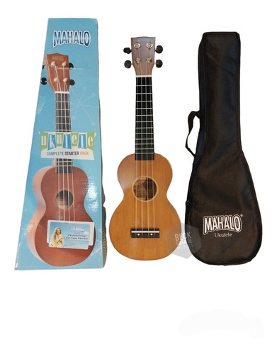 Ukelele Soprano Pack Inicio Mahalo Mr1tbr-pk Funda Y Clases