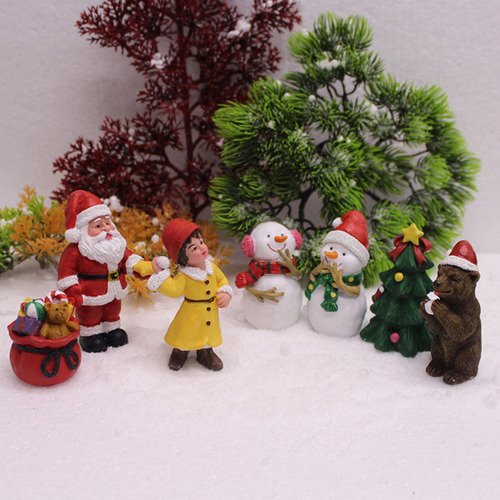 7x Adorno Navideño En Miniatura, Centro De Mesa, Comedor,