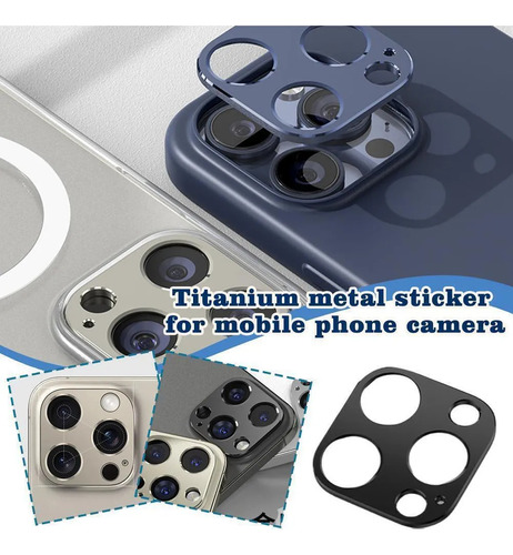 Nuevo Protector De Bisel De Cámara De Metal Para iPhone 16 P