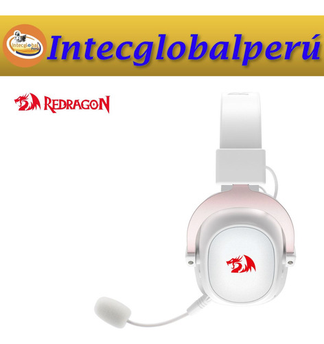 Audífono Redragon Zeus Pro Wireless H510-pro - Blanco