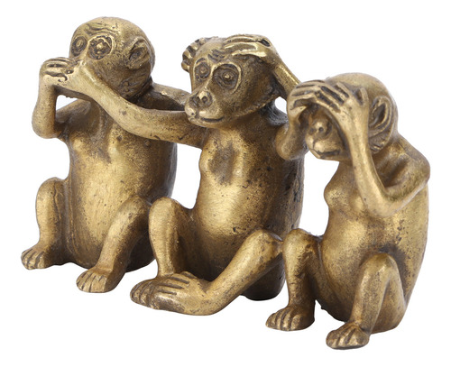 Tres Monos, Estatuas De Monos Sabios, No Oyen Mal, No Ven Ma