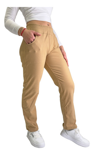 Jogging Recto Mujer Tiro Alto Abrigado Darlon Soft