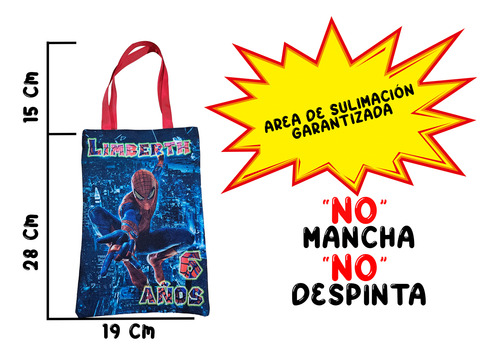 50 Bolo Bolsita Dulcero Spider Man Fiesta Cumpleaños