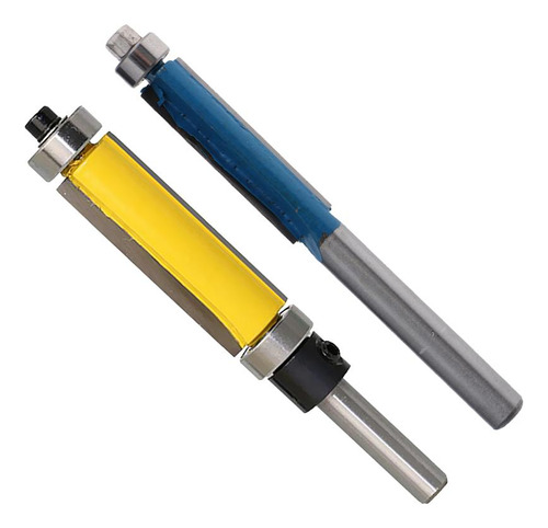 2 Unids 1/4 Y 6 Mm Vástago Del Rodamiento Rodillo Bit