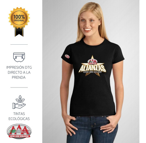 Playera Deportiva Mujer Lucha Libre Aaa Alianzas
