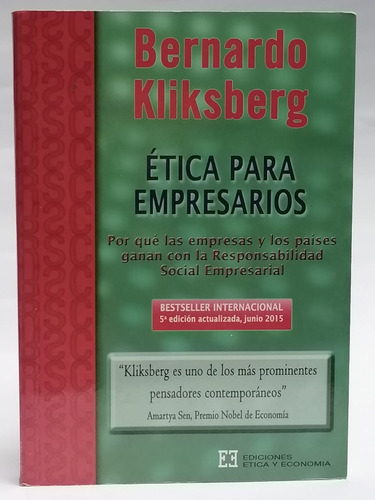 Ética Para Empresarios -  Bernardo Kliksberg