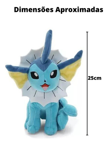 Peluche Pokémon Vaporeon Eevee 8th Evolution 3545, Sunny