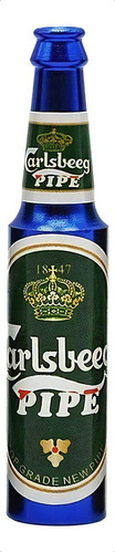 1 Cachimbo Marica Pipe Garrafa Cerveja Em Metal Desmontável Cor Azul