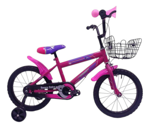 Bicicletas Para Niña Rin 16 Con Luces Y Cesta Mayor Y Detal