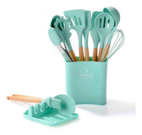 Juego De Utensilios De Cocina De Silicona Antiadherente De 1