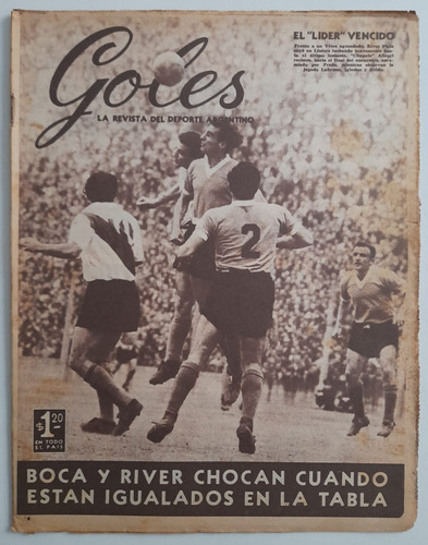 Revista Goles 375 Velez River Boca Tigre 1956