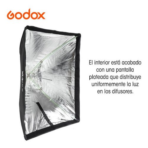 Imagen 8 de 8 de Softbox Tipo Sombrilla 60 X 90 Cm Godox