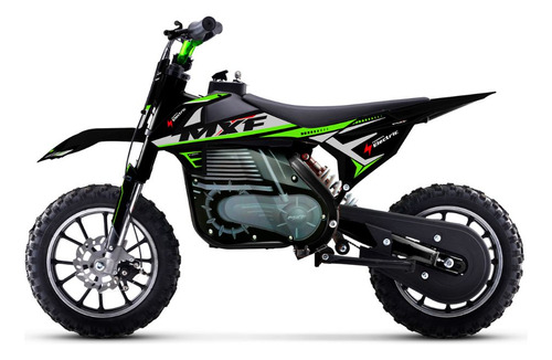 Mini Moto Ferinha Elétrica Mxf 500w - 36v Cor Verde