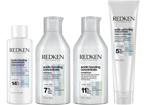 Pre Shampoo+ Shampoo+ Condition+ Crema Redken Acidic Bonding