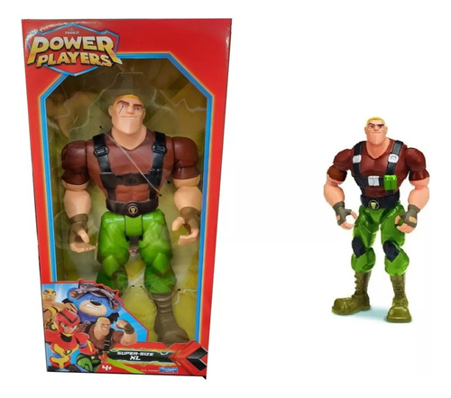 Muñeco Power Players Sarge  Super Size Xl  28cm 