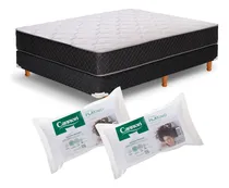Comprar Combo Sommier Cannon Princess Espuma 140x190cm + 2 Almohadas