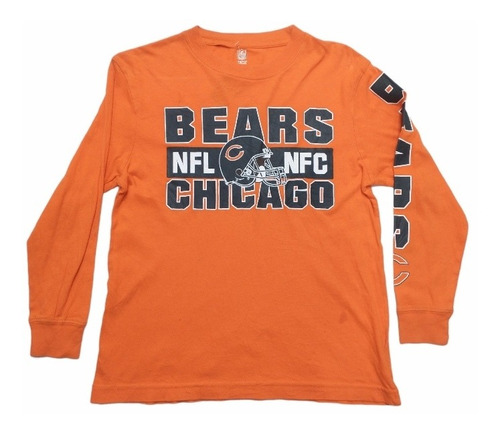 Remera Manga Larga Chicago Bears Nfl Talle M Niño R310 