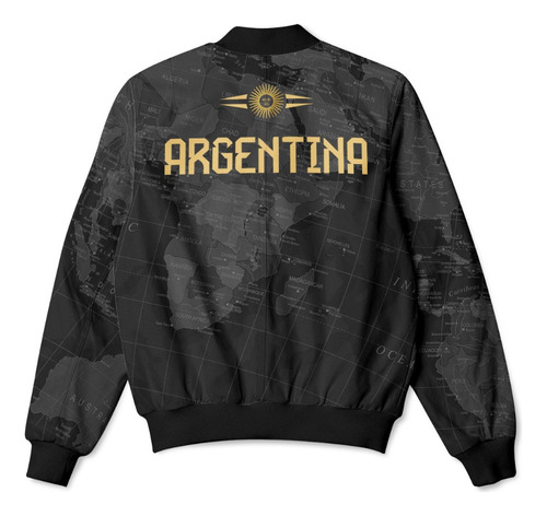Imagen 2 de 2 de Campera,bomber, Argentina Mundial Campeon 3 Estrellas Mod 12