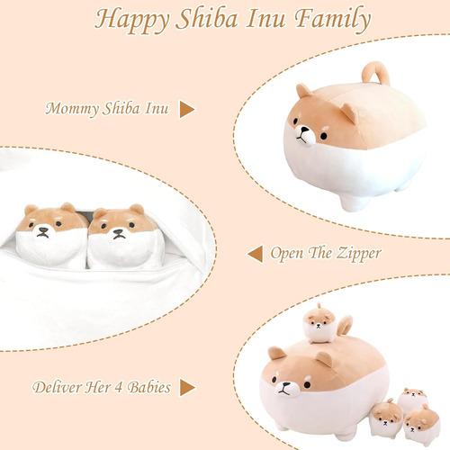 Toysym Shiba Inu Plush Kawaii Corgi Animales De Peluche Con