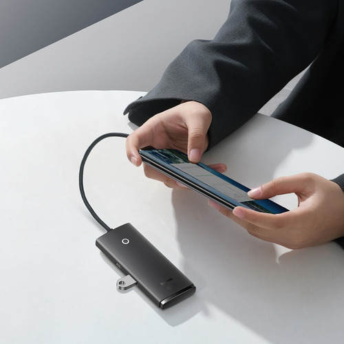 Hub Adaptador Con Conector Usb-c 1mt Y 4 Usb-a 3.0 Baseus