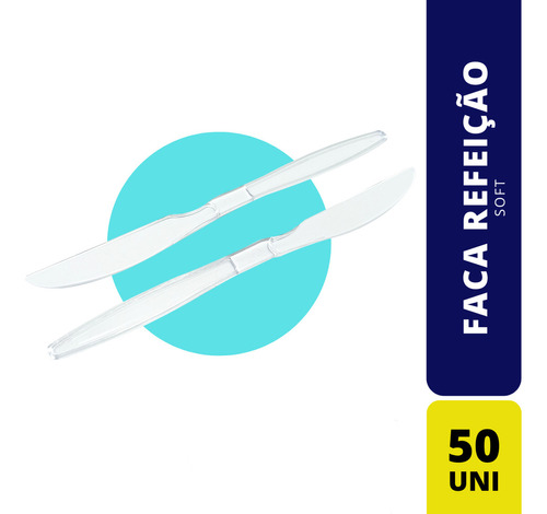 Faca Refeicao Soft Ref Descartável Pc C/50 Uni Full