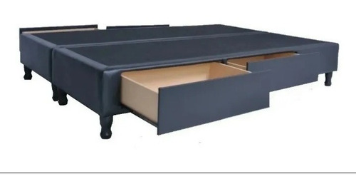Imagen 2 de 10 de Base Sommier Box Con 4 Amplios Cajones Super King Zise 2x2