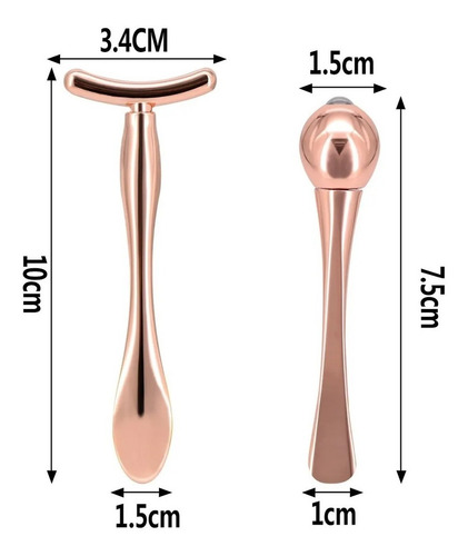 Imagen 2 de 10 de Mini Martillo Para Masaje Ojos Facial + Aplicador De Crema