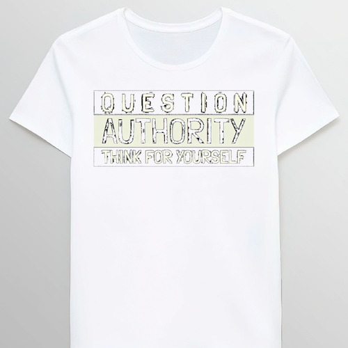 Remera Question Authority Think For Yourself 49534320