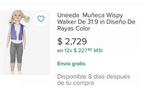 Muñeca Uneeda Doll Camina Conmigo Con Otra De Regalo (Usado)