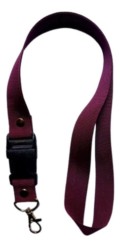 Lanyards Portagafetes 25 Mm Color Vino 25 Pzs