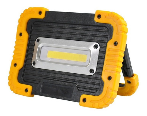 Imagen 1 de 10 de Reflector Led Portatil Recargable 10w Usb Luz Fria Jieli