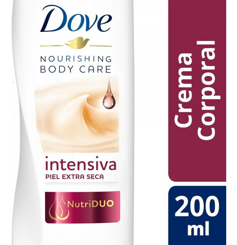 Dove Nourishing Nutrición Intensiva Crema Corporal X 200 Ml