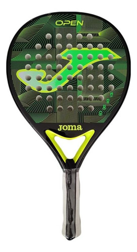 Paleta De Padel Joma Modelo Open - Negro Con Verde Flúor 