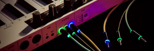 Myvolts Candycords Halo 2 Cables Patch 30cm Marshmallow Pink
