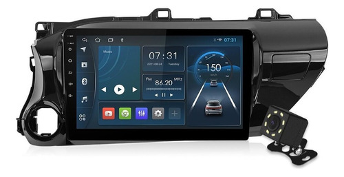 Auto Estéreo Para Toyota Hilux 2016-2022 Cámara Gps Wifi.