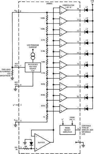 Circuito Integrado Lm3915n Lm3915 Driver De Leds Vúmetro