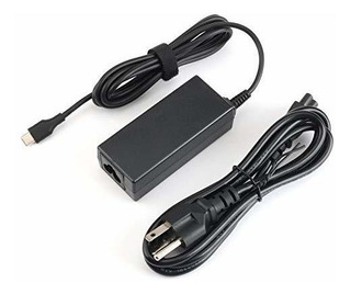 Cargador Adaptador De Ca Tipo C De 45 W Para Chromebook Hp *