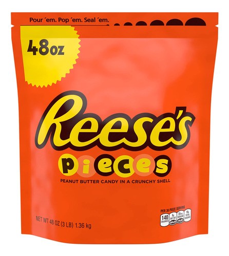 Reese's Pieces - Caramelos De Mantequilla De Man, Bolsa A Gr