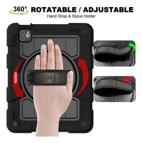 Funda Para Ipad Pro De 11 Pulgadas De 4ª Generación 2022 Negro