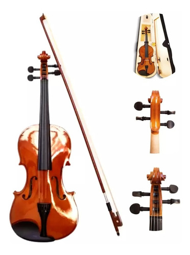 Violino 3/4 Dominante Estudante Completo Afinador Estante 