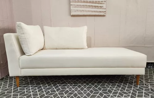 Puff Recamier Compacto Lounge Sala e Quarto em Linho 80x40