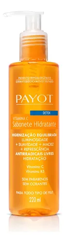 Sabonete Facial Hidratante Vitamina C Detox Payot 220 Ml