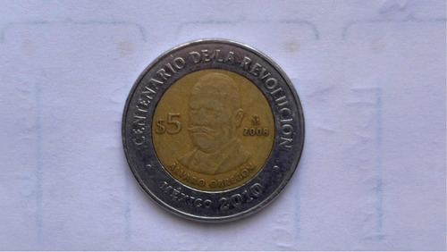 Moneda Mexica 5 Pesos