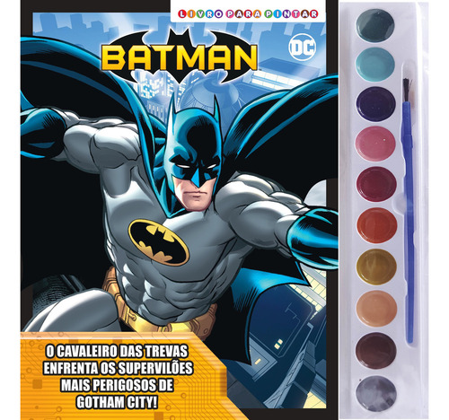 Batman Livro para Pintar com Aquarela