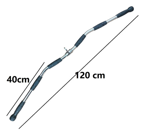 Agarre Largo Barra De Polea Z 120 Cm Curl Multifuncional