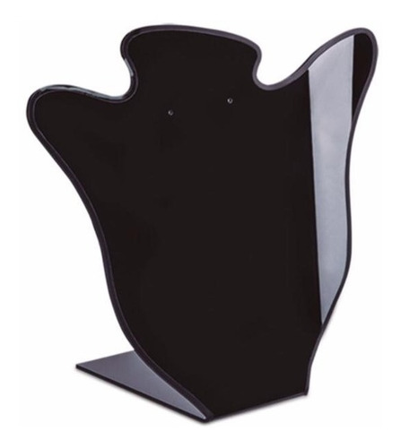 Exhibidor De Acrilico Negro Grande Para Collar Y Aretes