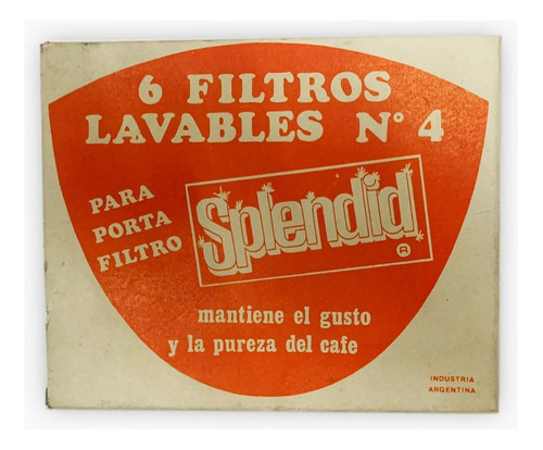 Set 6 Filtros De Café Vintage Antiguos Genero .
